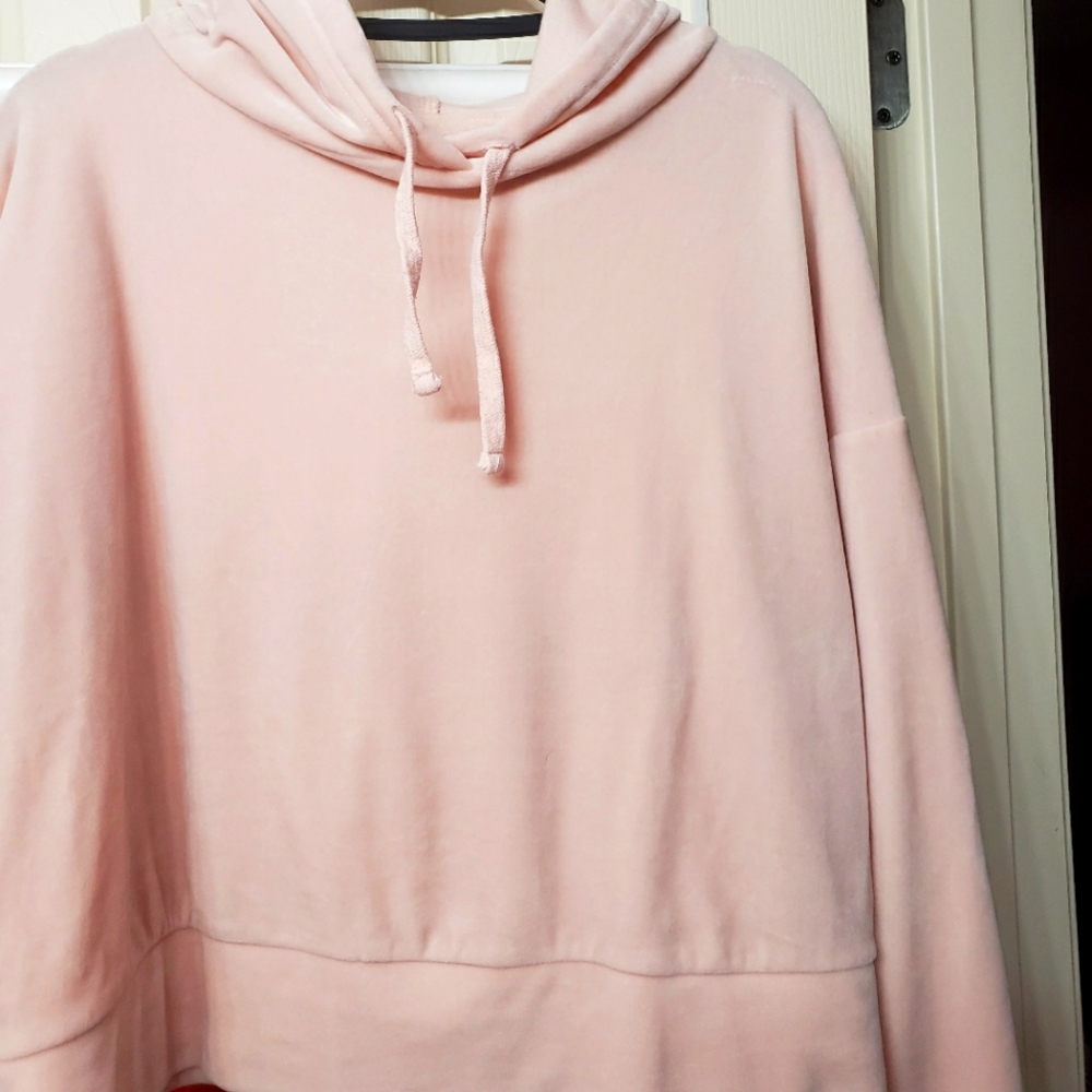 Pink Crop Top Hoodie